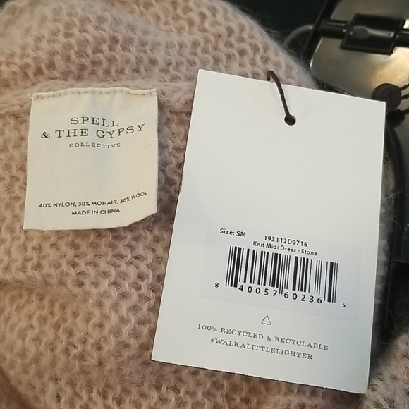 💕SPELL & THE GYPSY💕 Knit Midi Sweater Dress  S/M - Picture 16 of 16